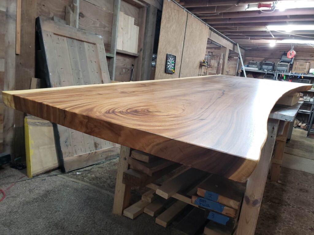 walnut live edge table top slab