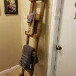 Reclaimed Wood Ladder in Hallway