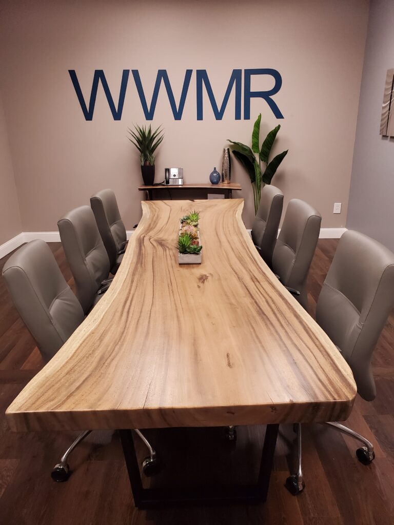 10ft live edge dining table conference table