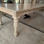 10ft weathered oak and white wash farm table