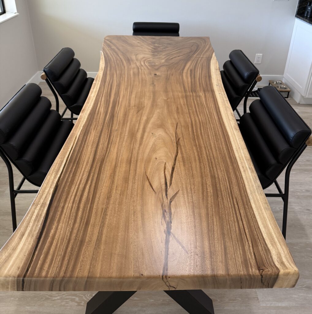 8ft Live Edge Conference Room Table